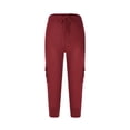 thumbnail image 4 of Capri Pants for Women 2026 High Wasit Cargo Leggings Lightweight Spring Casual Stretch Pants Cropped Trousers Ladies Comfy Plus Size 2026 Trendy Outfits Lightweight Cute Fashion Dressy Clothes, 4 of 6