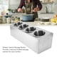 thumbnail image 3 of Portautensilios De Acero Inoxidable, Porta Utensilios De Cocina Organizador De Cubiertos De Encimera Con Fondo Antideslizante Cubo Cuchillos Tenedores Cubo Para Cubiertos, 3 of 7