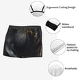 thumbnail image 3 of Honeii Black And Gold White Horse Men's Underwear Boxer Briefs Pack, ComfortSoft Boxer Brief for Men, Moisture-Wicking Breathable-Large, 3 of 5
