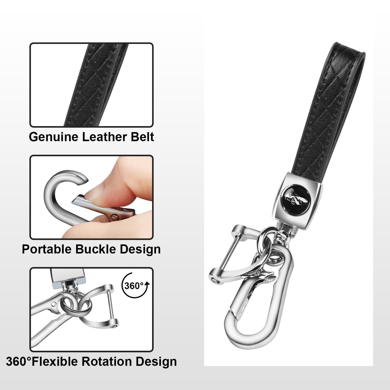 for Honda Key fob Cover, Soft TPU Car Key Case Protector with Leather Keychain Compatible with 2022 2023 2024 2025 Honda Accord Civic HR-V CR-V Pilot Odyssey smart Remote Key