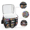 thumbnail image 6 of FORMRS Insulated Cooler Bag 24 Cans Capacity Soft Leakproof Lunch Box with Side Pockets, Blue Colorful Flowers, 6 of 7