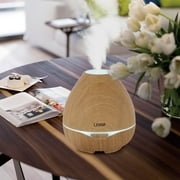 LESHP Aroma Essential Oil Diffuser, 300Ml Ultrasonic Cool Mist Humidifier With Color Led Lights Changing For Home, Yoga, Office, Spa, Bedroom, Baby Room - Wood Grain