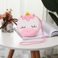 thumbnail image 1 of Petit Sac à Main pour Filles Mini Sac Messager Porte-Monnaie Portefeuille pour Enfants Sac en Peluche Licorne Sac à Clés Animal Sac de Rangement Rond Petit Sac, 1 of 1