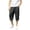 a01Black, variant on LODIENY Men's Athletic Capri Pants Moisture Wicking Workout Running Sweatpants Lightweight Baggy Sports Gym Basketball Cropped Trousers with Pockets Black XXXXXL