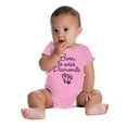 thumbnail image 6 of Born To Wear Diamonds Cute Cursive Bodysuit Jumper Girls Infant Baby Brisco Brands 24M, 6 of 7