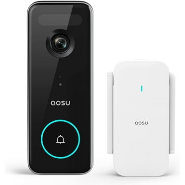 Aosu Outdoor Doorbell Camera Wireless 5MP Ultra HD with Triple Motion Detection 180 Day Battery Life Compatible with Alexa and Google Assistant