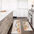 thumbnail image 6 of 2Piece Anti Fatigue Kitchen Mat Seasonal Fall Holiday Party Vintage Farmhouse Kitchen Rug Runner Set for Home Office Non Slip Waterproof Heavy Duty Comfort Standing Mats(Hello Fall), 6 of 6