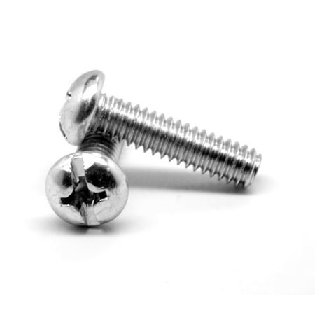 

#10-24 x 2 1/2 (FT) Coarse Thread Machine Screw Combo (Phillips/Slotted) Round Head Low Carbon Steel Zinc Plated Pk 2000