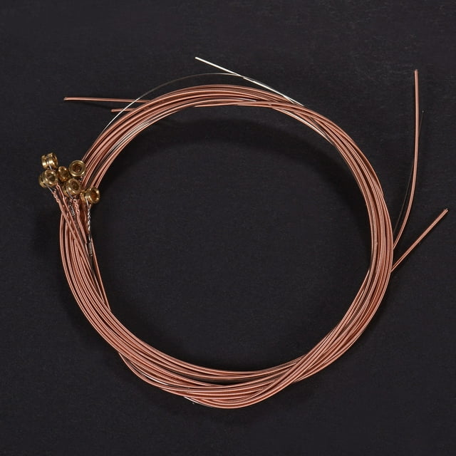Folk Acoustic Folk Guitar Strings Set Steel Core Copper Alloy Winding, 6pcs/ Set