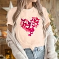 thumbnail image 6 of VKOYWKM Happy Valentines Day Shirts Women Love Graphic Tees Cute Tops Holiday Short Sleeve T Shirts Casual Crew Neck Romantic Tshirts, 6 of 7