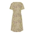 thumbnail image 5 of Fashion Beach Dresses for Womens 2026 Summer Plus Size Print Short-sleeved V-neck Casual Dress, 5 of 7