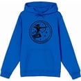 thumbnail image 4 of Sagittarius Zodiac Sign Adult Blue Long Sleeve Hoodie-Medium, 4 of 6