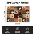 thumbnail image 7 of Sm:)e Patchwork Ghost Pumpkin Black Cat Bat Skeleton Witch Hat Halloween Placemats Set of 4, 12x18 Inch Holiday Table Mats for Indoor Outdoor Party Dining Decoration, 7 of 7