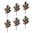 thumbnail image 2 of 6 Ramas De Frutos Rojos Artificiales De 16 Pulgadas Para Decoración Navideña, 2 of 9