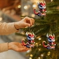 thumbnail image 4 of Honeeladyy Christmas Dragon Hanging Ornament, Acrylic Flat 2D Dragon Christmas Ornament, Dragon Lovers Gifts, Dragon Gifts for Your Family or Friends, 3.15", 4 of 6