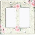 thumbnail image 6 of Metal Light Switch Plate Cover Elegant Pink Rose Spotted Tile FLW114, 6 of 13