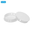 thumbnail image 3 of Uxcell 50mm 2" Plastic Hole Plugs, Flush Type Round Hole Cover Snap in Locking Hole Tube, White 6Pcs, 3 of 6
