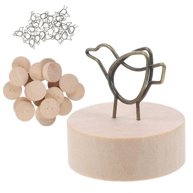 20Pcs Novel Creative Paper Clip Desktop Photo Holder Table Number Stand Place Card Holders