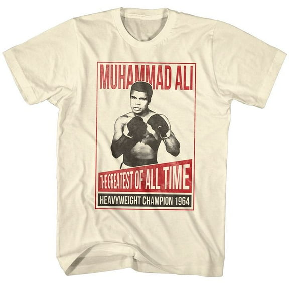 Muhammad Ali Kenreagan Natural Adult T-Shirt 4Xl
