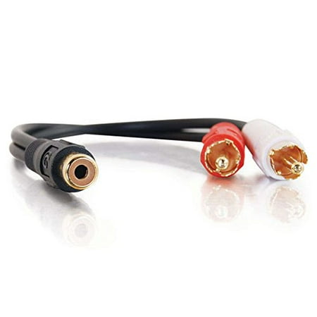 C2G Value Series 6in Value Series One RCA Female to Two RCA Male Y-Cable - audio cable - 5.9 in