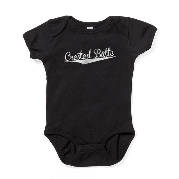 CafePress - Crested Butte, Retro, - Cute Infant Bodysuit Baby Romper - Size Newborn - 24 Months