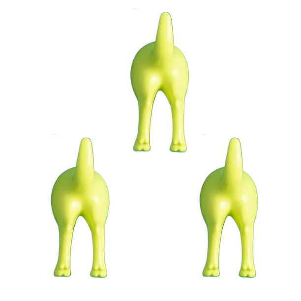Naiovety Gancho adhesivo para sombrero de ABS de 3 piezas para un almacenamiento de llaves elegante y funcional que aporta encanto al espacio Almacenamiento y organización del hogar verde