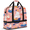 Multicolour 4, variant on Herdesigns Nautical Sailboat Foldable Travel Duffel Bag for Women Men, Cloud Star Fish Weekend Overnight Carry On Bags with Shoe Compartment