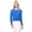 Royal Blue, variant on YEMAK Women's Long Sleeve Crewneck Cropped Button Down Cardigan Sweater MK5502-Peacock-XL