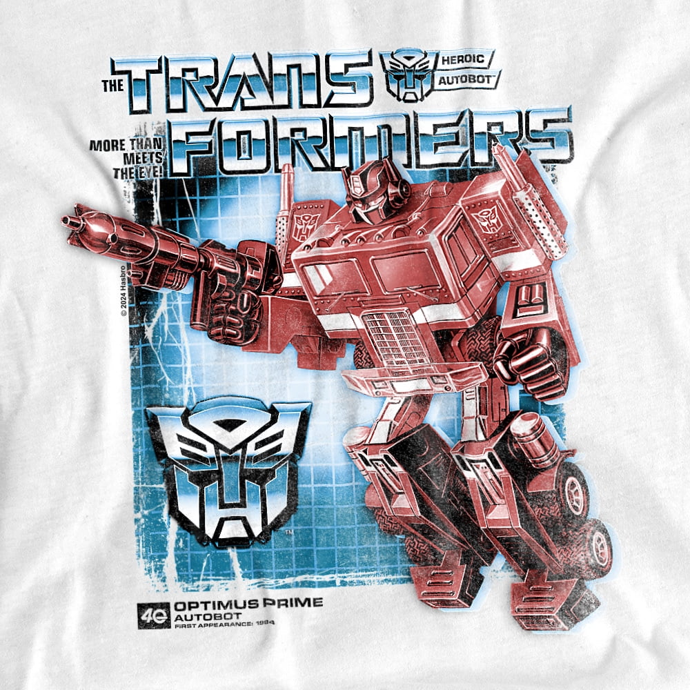 Transformers 40Th Anniversary T-Shirt Optimus Prime Box Unisex Graphic Tee for Men & Women