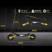 EOEOTWO Electric Scooter for Adults, GT06 1200W Motor Fast E-Scooter, Up to 30 MPH & 40 Miles Long Range, 11 Off-Road Tires Foldable Commuter Scooter with Dual Disc Brakes & Suspension, UL 2272