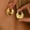 Gold, variant on 1 Pair Women Earrings Face Brightening Mini Reflector Design Dual Fan-shaped Drop Earrings Casual Formal Wear Jewelry Gift