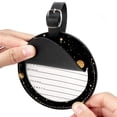 thumbnail image 2 of Constellation Set of 2pcs PU Leather Round Suitcase Tags with Privacy Cover and Name ID Tag - Ideal for Travel Luggage, Handbags, Backpacks, School Bags, 2 of 6