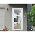 thumbnail image 3 of Front Exterior Prehung Metal-Plastic Door See-through / Manux 8555 / Office Commercial and Residential Doors Entrance Patio Garage 36" x 80" Left-hand Inswing, 3 of 8