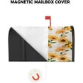thumbnail image 6 of Rustic Sunflower Magnetic Mailbox Cover - Vintage Sunflowers On Postcards Newspaper Background Mailbox Covers Standard Size 21x18inch Polyester Mailbox Wraps Cover For Home Garden Outdoor Decoration, 6 of 6