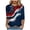 Dark Blue, variant on vigerkar 4th of July Outfits for Women American Flag Shirt Patriotic T-Shirt Tops (Dark Blue, XXL)