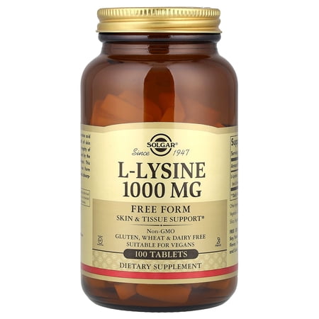 Solgar L-Lysine Free Form 1 000 mg 100 Tablets