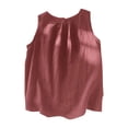 thumbnail image 2 of mfyjkho Camisetas Sin Mangas Para Mujer, Camisola De Verano Y Lino Para Mujer, Sin Mangas, Color Liso, Informal, Camisola Vestidos Maxi Para Mujer M（2）, 2 of 4