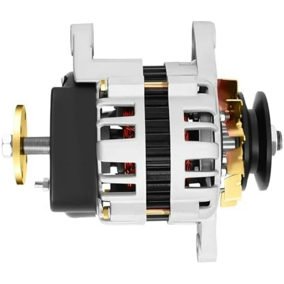 Permanent Magnet Generator, 2000W DC Dual Wheel Permanent Magnet Generator, 4500rpm Agricultural Machine, Brushless Motor Synchronous with Two Wheels for Lighting Agricultural Vehicles