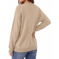 thumbnail image 5 of MOSHU Crewneck Sweaters for Women Drop Shoulder Women Sweaters Long Sleeves Fall Tops Knit Pullover Sweaters, 5 of 11