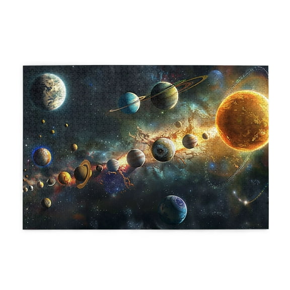 1000 PCS Puzzles For Adults 1000 Pieces Solar System Cosmic Planet,Unique Artwork For Adults,Gift For Space Enthusiast,1000 Piece Jigsaw Puzzle For Adults Challenging Puzzle Perfect For Game Nights