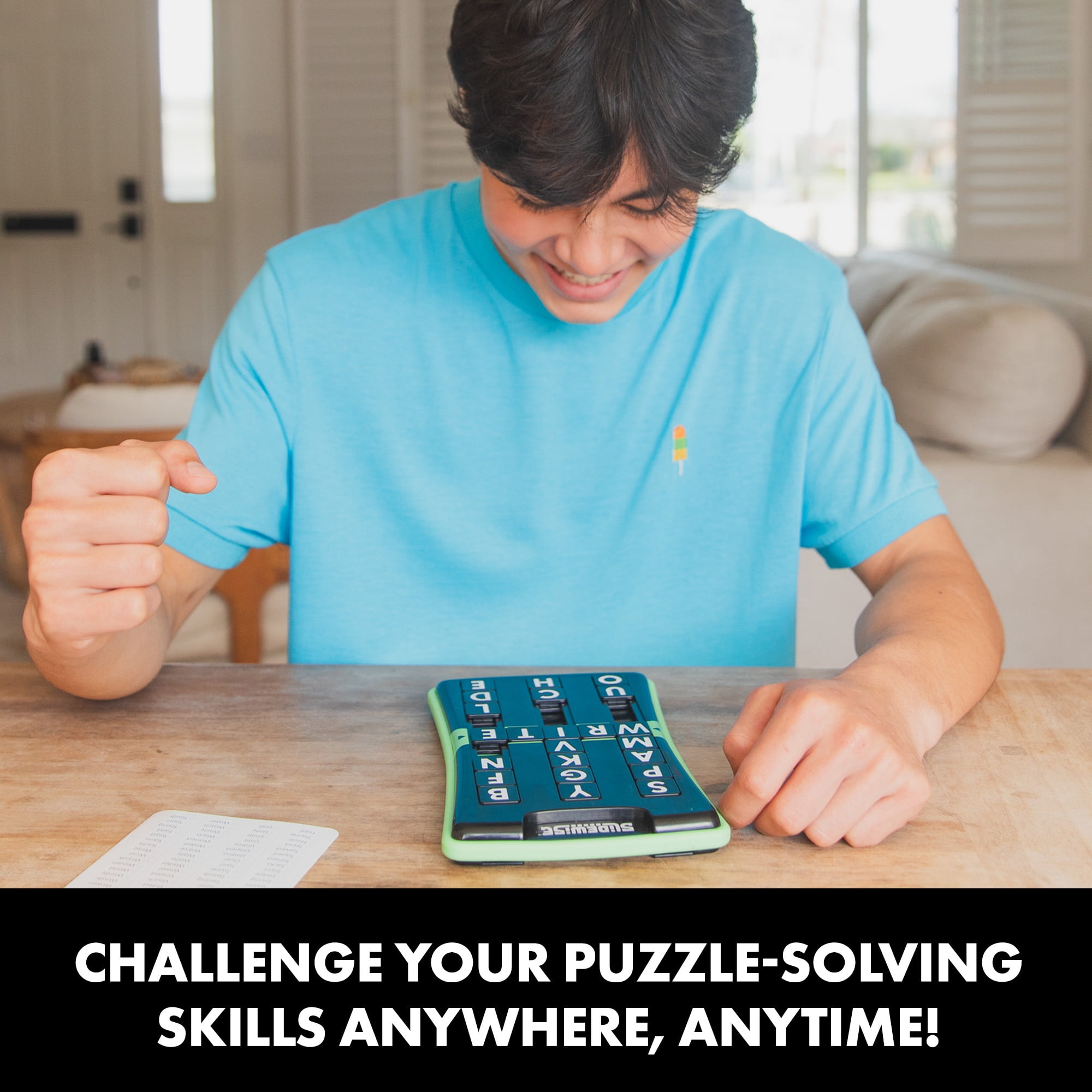 Educational Insights Slidewise, Word Puzzle Brain Teaser Game for Kids and Adults 8 and up