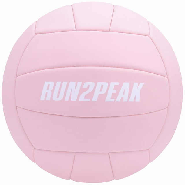 Voleibol RUN2PEAK, talla 5, poliuretano suave, rosa, 21 cm de diámetro
