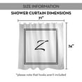 thumbnail image 7 of Creative Products Classic White Monogrammed Shower Curtain - Z, 7 of 7