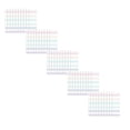 thumbnail image 2 of 5 Pack Sticky Index Tabs, LQIDESHIP Light-colored Index Label Stickers, Transparent Marker Tabs, Writable Page Notes for Reading Notes, Books and Classify Files(Small), 2 of 5