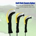 thumbnail image 3 of Paquete de 3 fundas para palos de Golf Soidarity Protector para Golf Amarillo blanco, 3 of 6