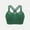 Green, variant on Nylon Comfortable Women's Bras Black Workout Sport Solid Lift Cross-Back Ladies Tops Fitted,S-4XL