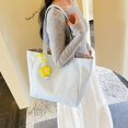 thumbnail image 3 of Hsqqdc Large Canvas Tote Bag, Lightweight Star Spot Shoulder Handbag for Work Travel, 3 of 7