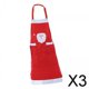 thumbnail image 1 of 3x Delantales de Navidad de Papá Noel, Delantales de Cocina, Delantales Familiares, Delantales de Fiesta para Restaurante, Chef, Limpieza, Jardinería 3 piezas, 1 of 10