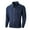 Navy, variant on Men's Suede Leather Baseball Jacket Stylish Casual Outerwear Lightweight Comfortable Fit