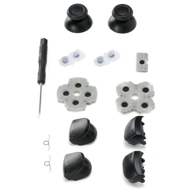 Garosa Controller Replacement Kit For PS5 Handle Conductive Rubber Pad Rocker 3D Plastic L12 Replacement Buttons Set,Replacement Parts Kits For PS5,Replacement Set For PS5